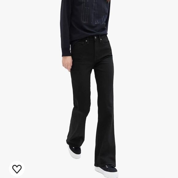 GAP Black High Rise Flare Jeans - Picture 5 of 6